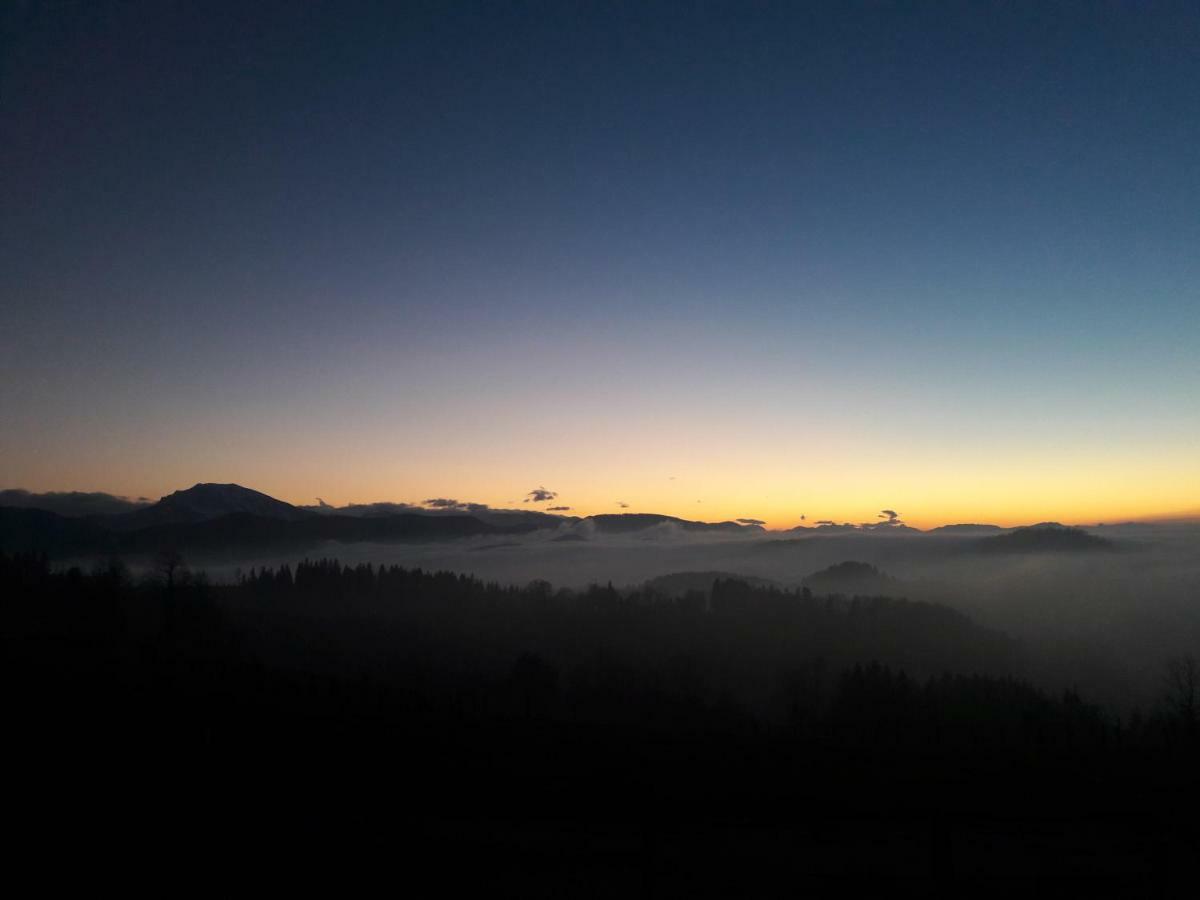 Oetscherblick Fam Winter Frankenfels Buitenkant foto
